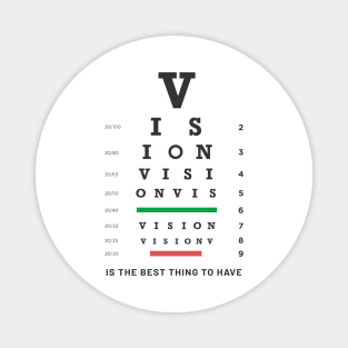 Vision Snellen Chart Magnet